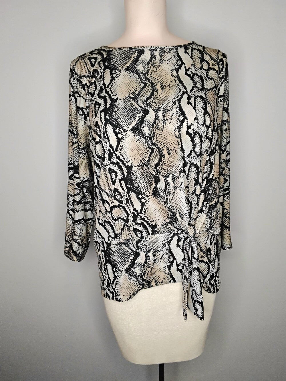 Joseph Ribkoff Snakeskin Print Top